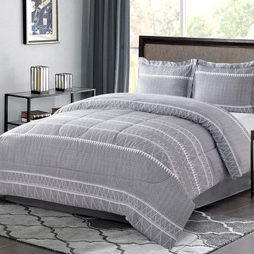 3 Piece Queen Comforter Set - 100% Microfiber