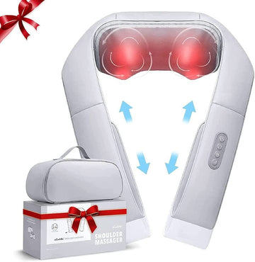 Neck Massager with Adjustable Heat and Straps