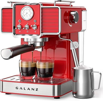 Galanz Retro Espresso Machine with Milk Frother