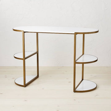Brushed Brass Desk/Decor Table - CLEARANCE