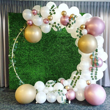6' Large White Metal Round Balloon Arch Photography Frame