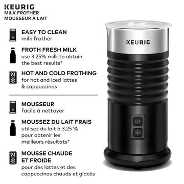 Keurig Milk Frother For Lattes And Cappuccinos