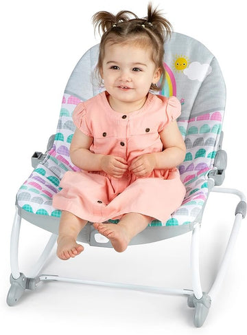 Rosy Rainbow Infant to Toddler Rocker with Vibrations