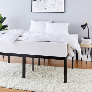 King - Heavy Duty Non-Slip Bed Frame with Steel Slats