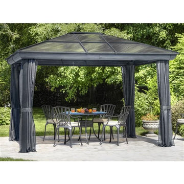 10' x 12' Penguin Venus Gazebo - Slate