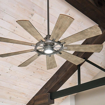 Kichler 65" Gentry Ceiling Fan - Anvil Iron/Antique Gray