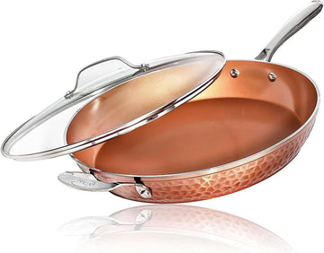14" Large Gotham Steel Frying Pan w/ Lid