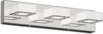 Modern LED Dimmable Rotatable Vanity Light - Chrome