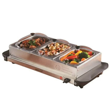 Brentwood 3 Pan Buffet Server Warming Tray