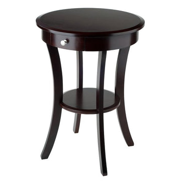 27"H Sasha Accent Table - Cappuccino