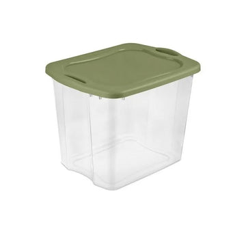 Sterilite 90 L EZ Carry Clear/Sage Legume