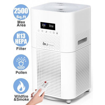 DR. J Professional HEPA Air Purifier for Large Rooms up to 2500 Sq.ft