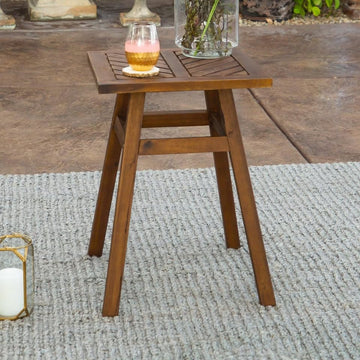 Walker Edison Outdoor Patio End/Side Table