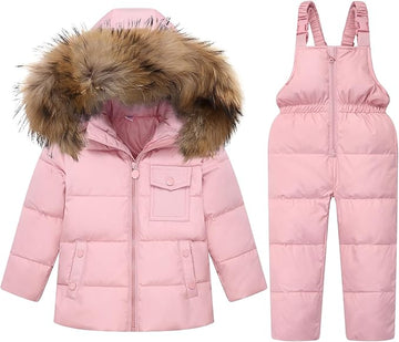 4T-5T Blush Pink 2 Piece Snowsuit