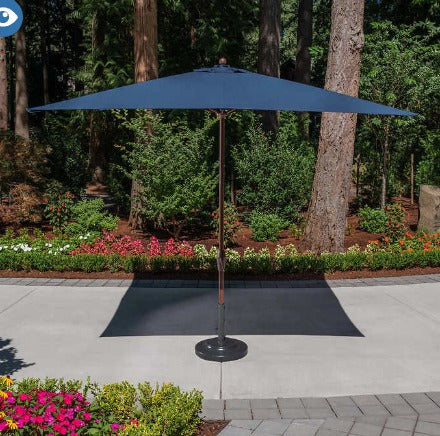 10' Square Sunbrella® Umbrella - Navy Blue