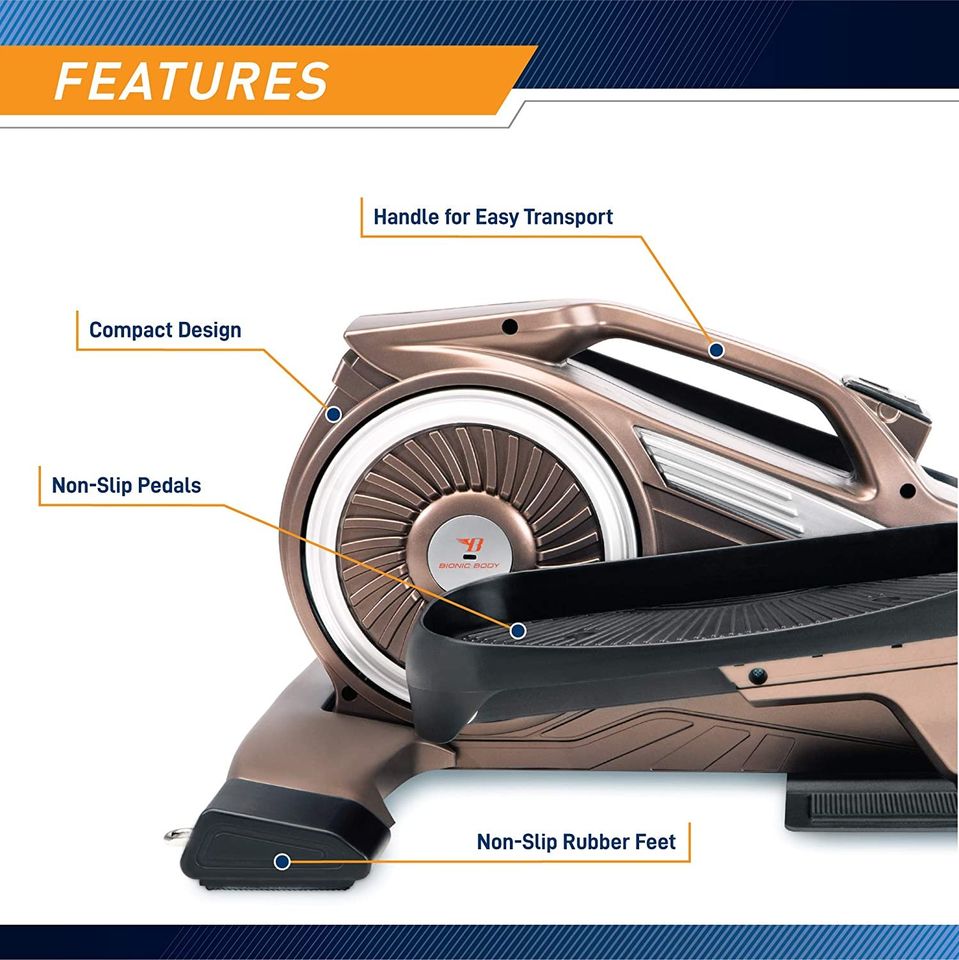 Bionic Under-Desk Elliptical Mini Stepper