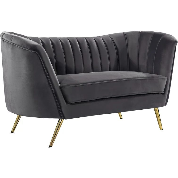 65" Solid Wood Upholstered Loveseat