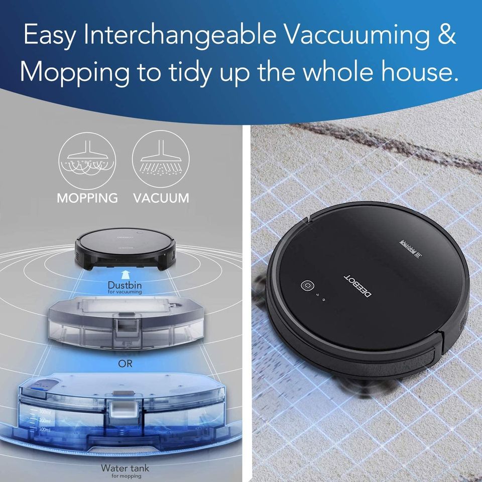Deebot 661 Convertible Vacuumor Mopping Robo Vac