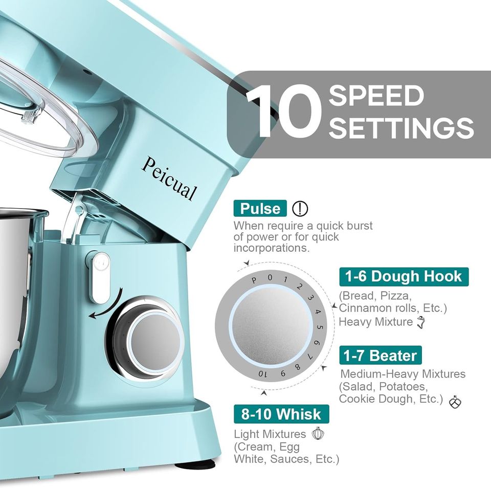5.5 Qt Tilt-Head Kitchen Mixer with Accessories