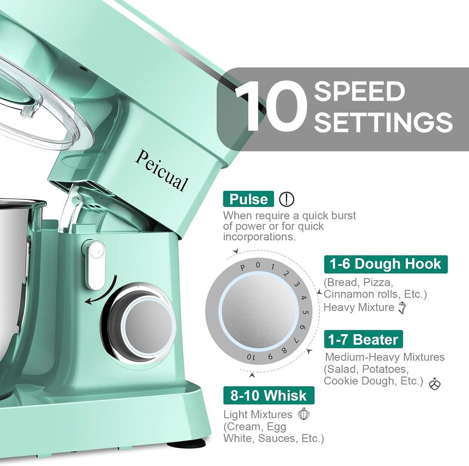 5.5 Qt Tilt-Head Kitchen Mixer with Accessories