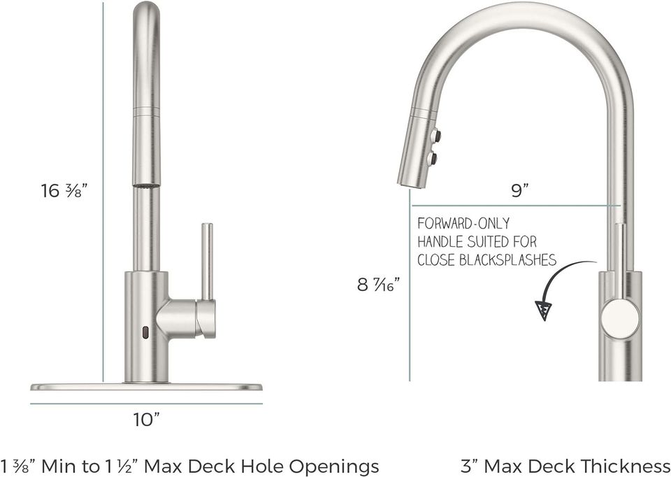Pfister Stellen Polished Chrome Touchless Kitchen Faucet