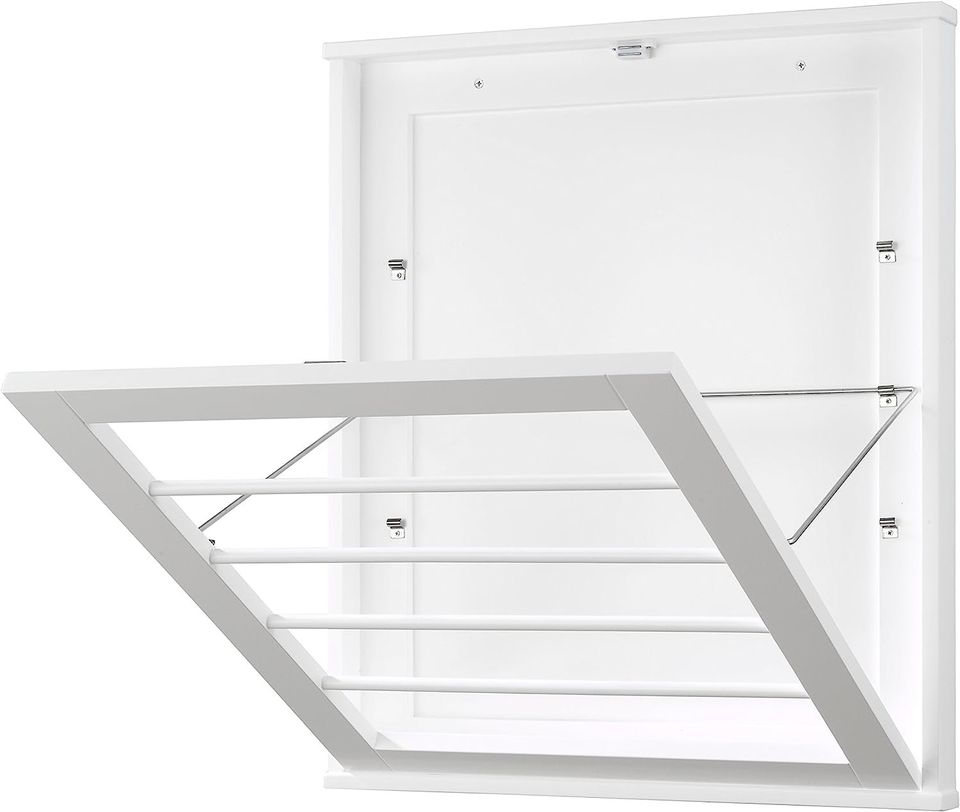 Wall Mounted Drying Rack - White