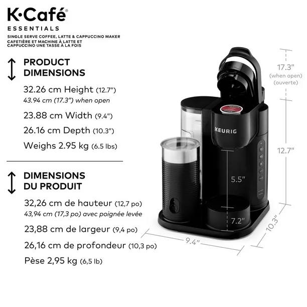 Keurig K-Café Essentials Coffee Maker w/Frother