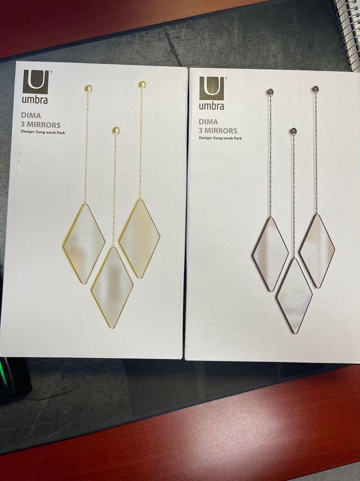 Umbra Trio Decorative Diamond Mirror Set
