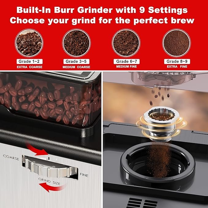 Galanz 12 Cup Grind & Brew Coffee Maker