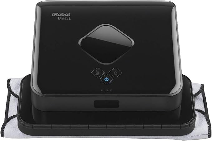 iRobot Braava 380t Robot Mop – Wet Mopping and Dry Sweeping