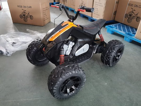 24V Black & Orange KID’S RIDE-ON ATV