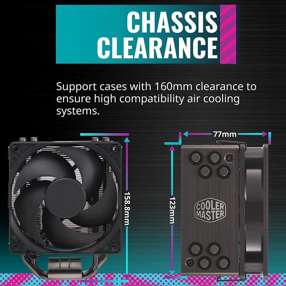 Cooler Master Hyper 212 Black Edition CPU Air Cooler