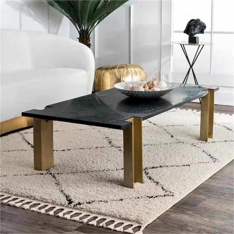 8' x 11' Lattice Tassel Shag Area Rug - Off-White