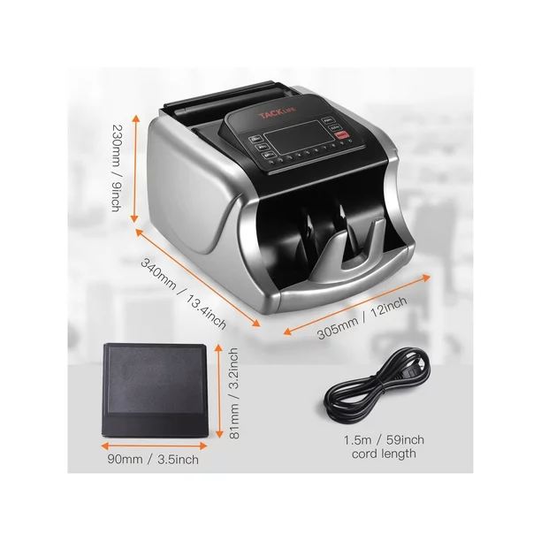 TACKLIFE Bill Counter with UV/MG/IR Counterfeit Detection