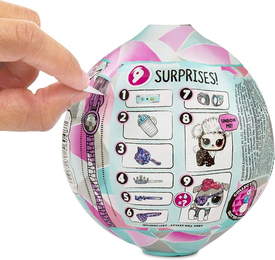 L.O.L. Surprise! Fluffy Pets Winter Disco Series with Removable Fur