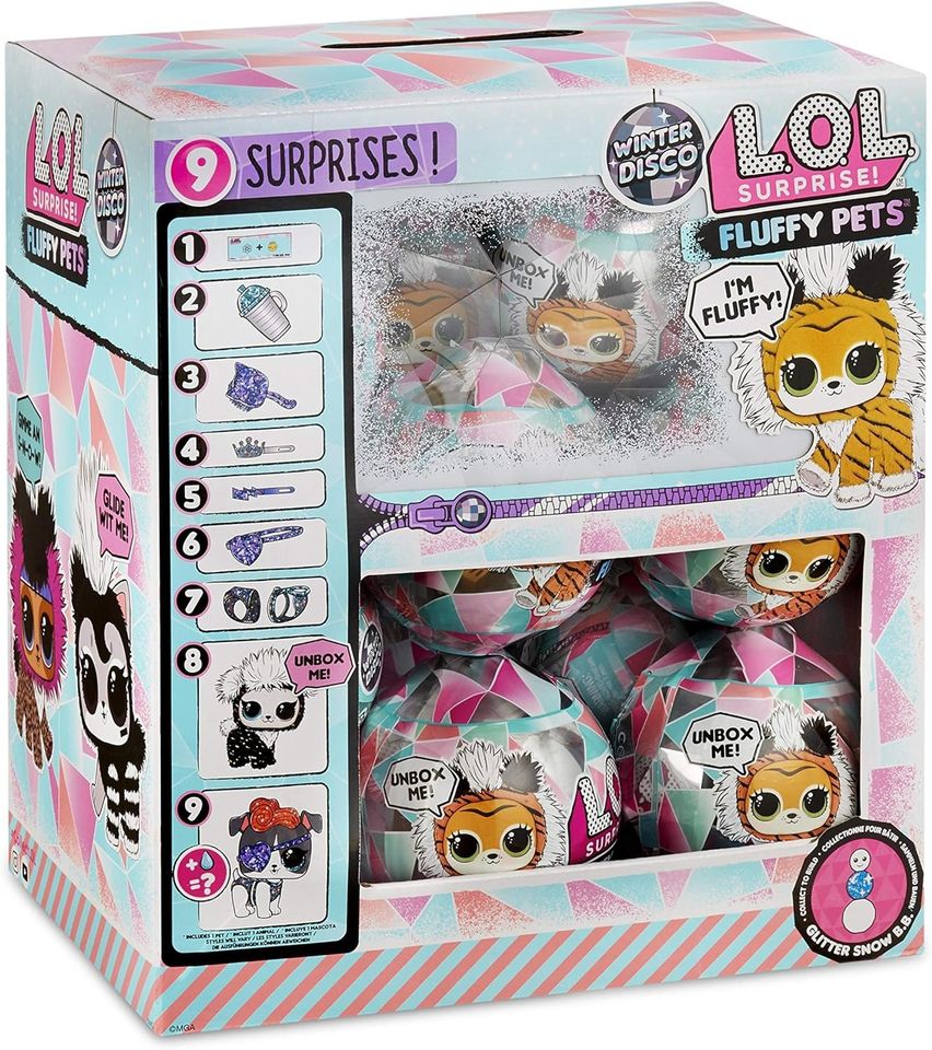 L.O.L. Surprise! Fluffy Pets Winter Disco Series with Removable Fur