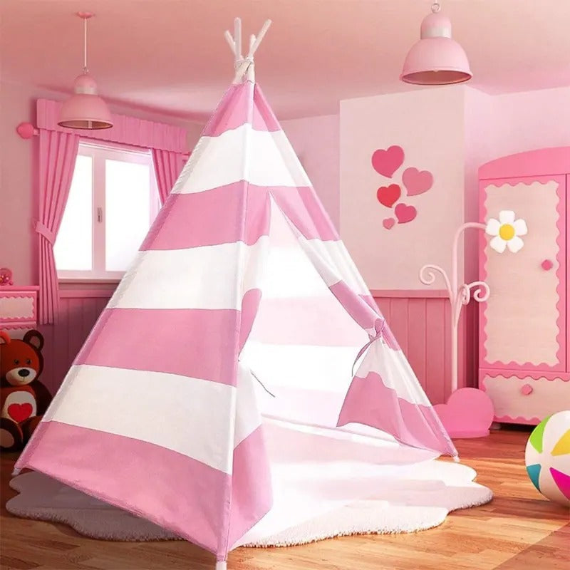 Children's Canvas Tepee Set with Travel Case