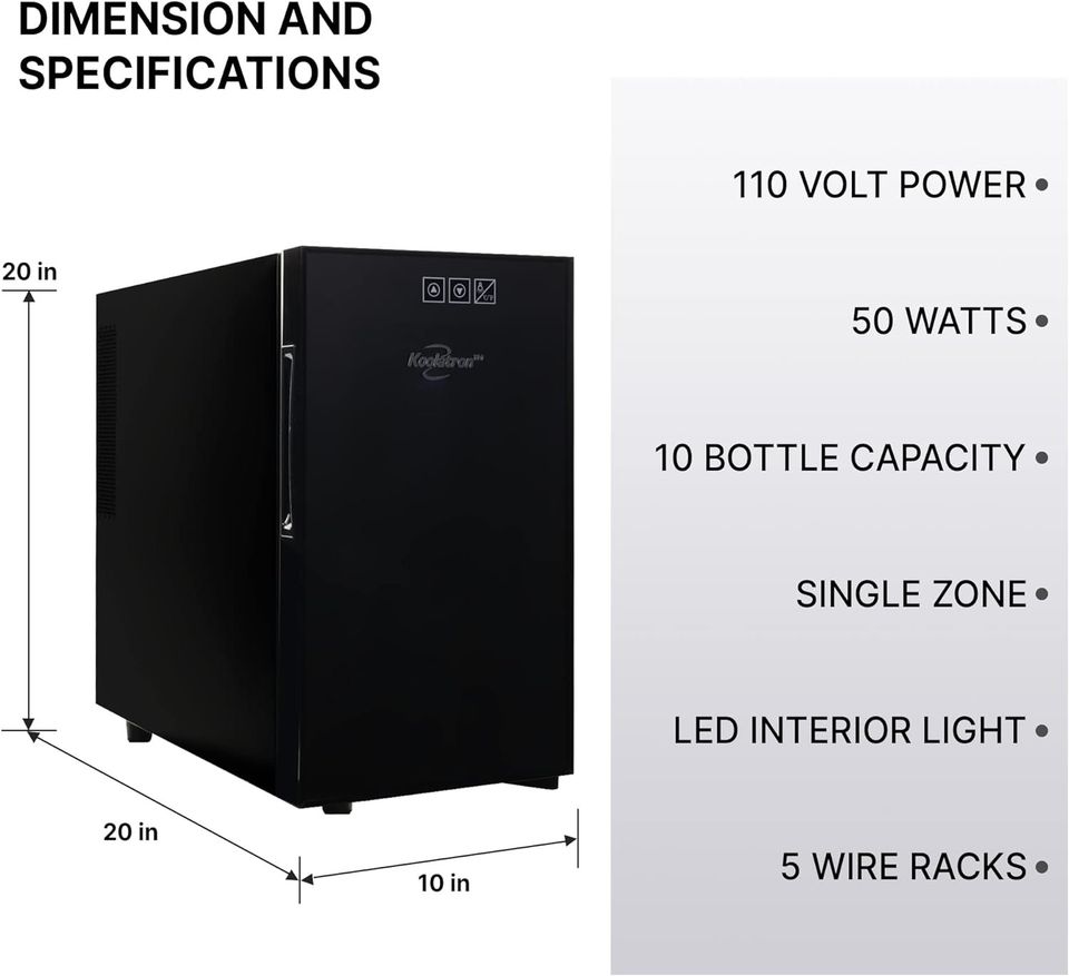 Koolatron 10 Bottle Wine Cooler