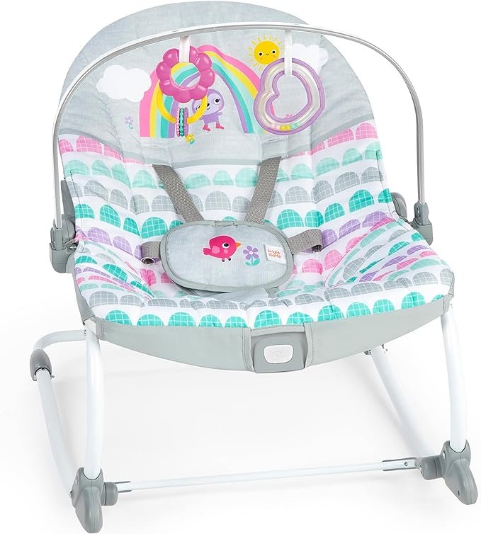 Rosy Rainbow Infant to Toddler Rocker with Vibrations