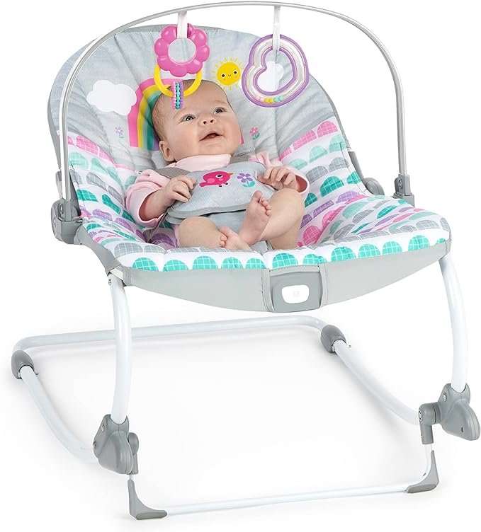 Rosy Rainbow Infant to Toddler Rocker with Vibrations