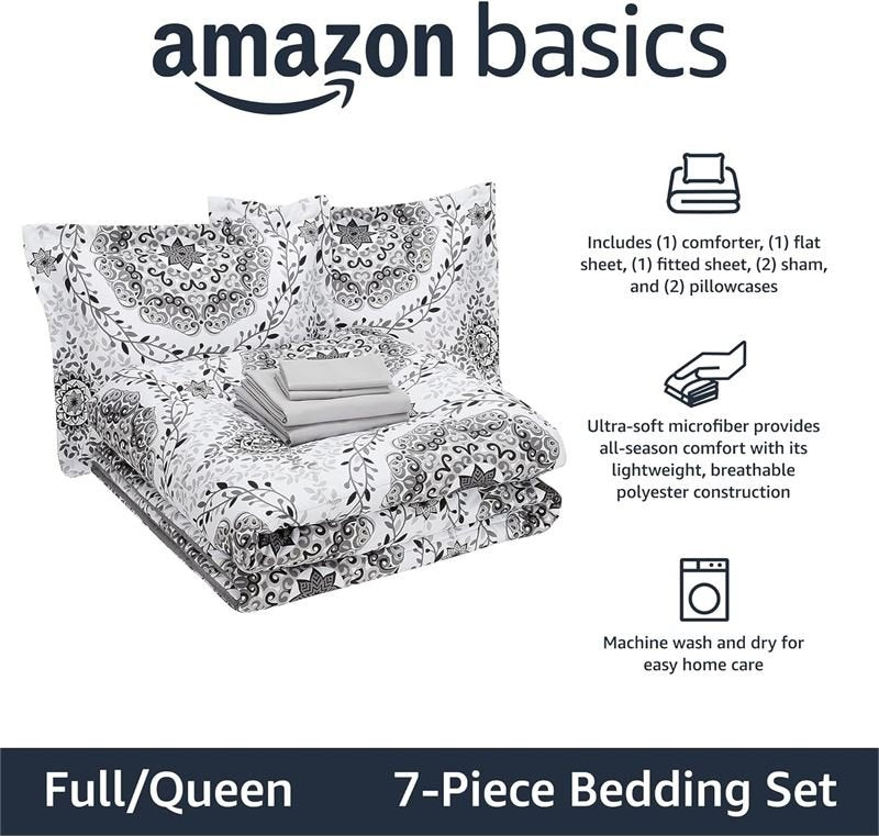 7 Piece Queen Comforter/Sheet Set