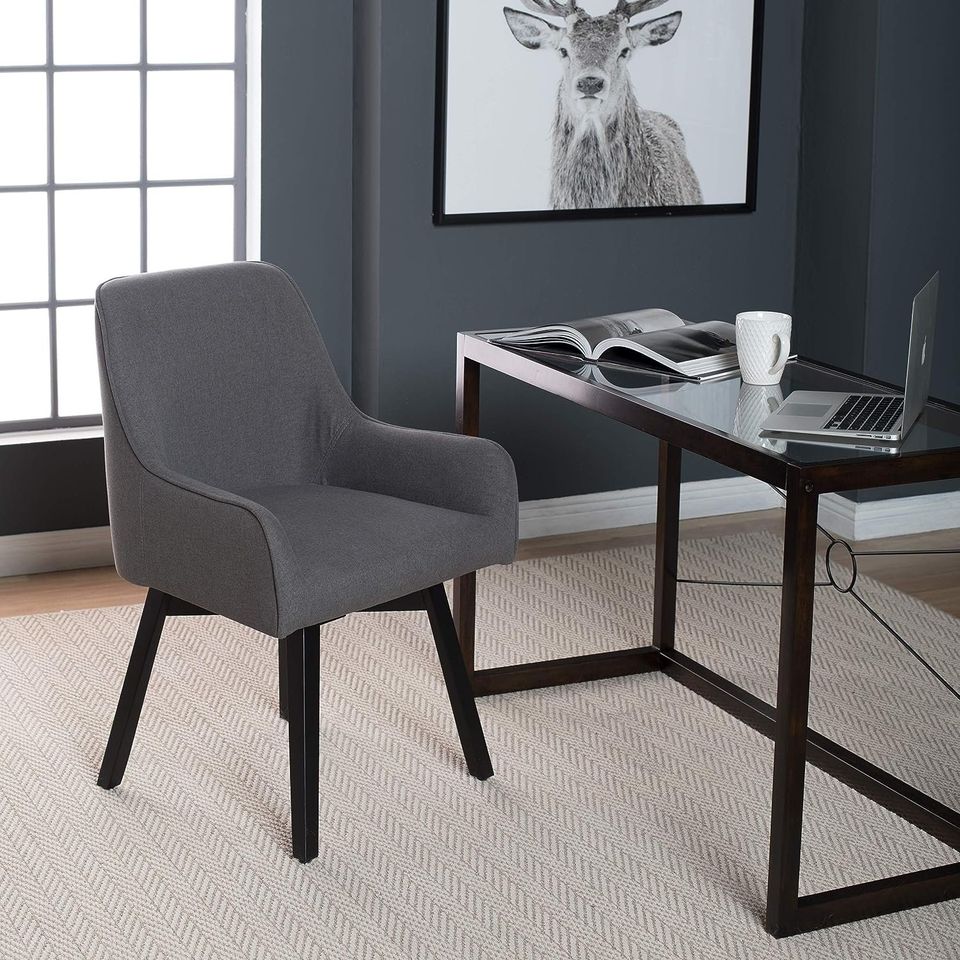 Contemporary Swivel, Rotating, Upholstered Accent Chair