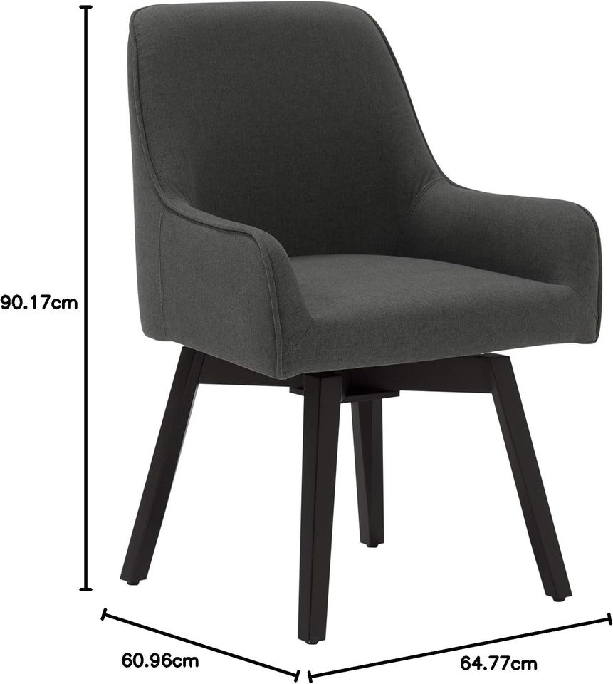 Contemporary Swivel, Rotating, Upholstered Accent Chair
