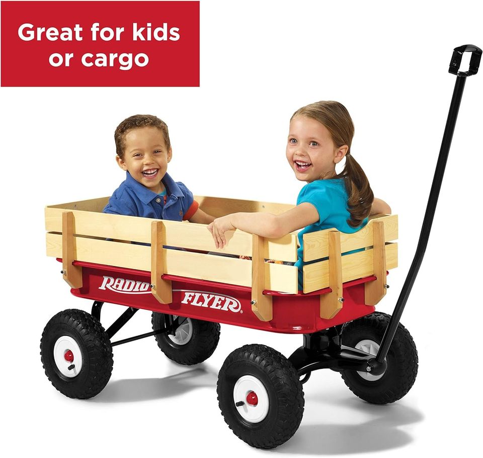 Radio Flyer Full Size All-Terrain Steel & Wood Wagon