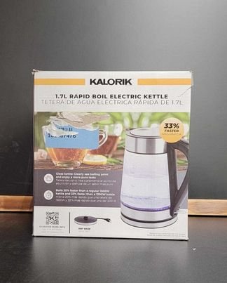 Kalorik 1.7L Rapid Boil Electric Kettle with Blue LED