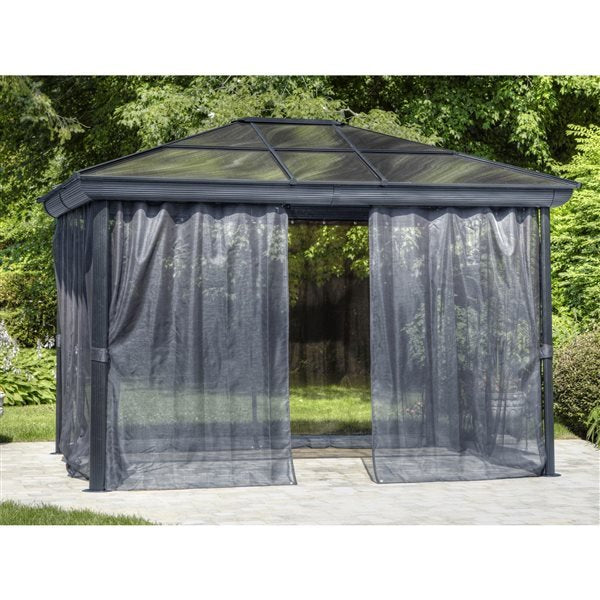 10' x 12' Penguin Venus Gazebo - Slate