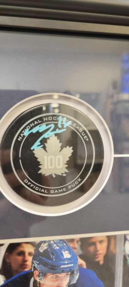 MItch Marner Signed Centennial Puck