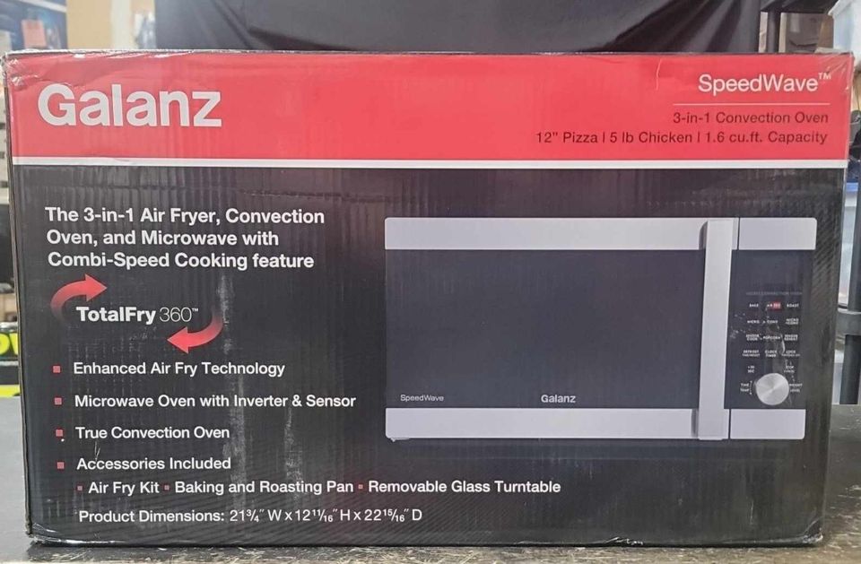 Galanz 3 in 1 Air Fryer, Oven, Microwave