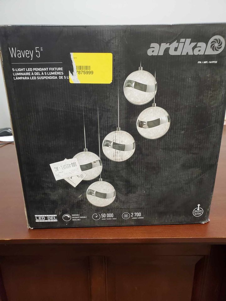 Artika Wavey 5 LED Integrated Pendant