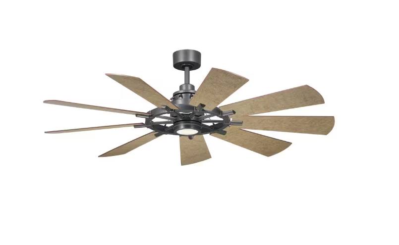 Kichler 65" Gentry Ceiling Fan - Anvil Iron/Antique Gray